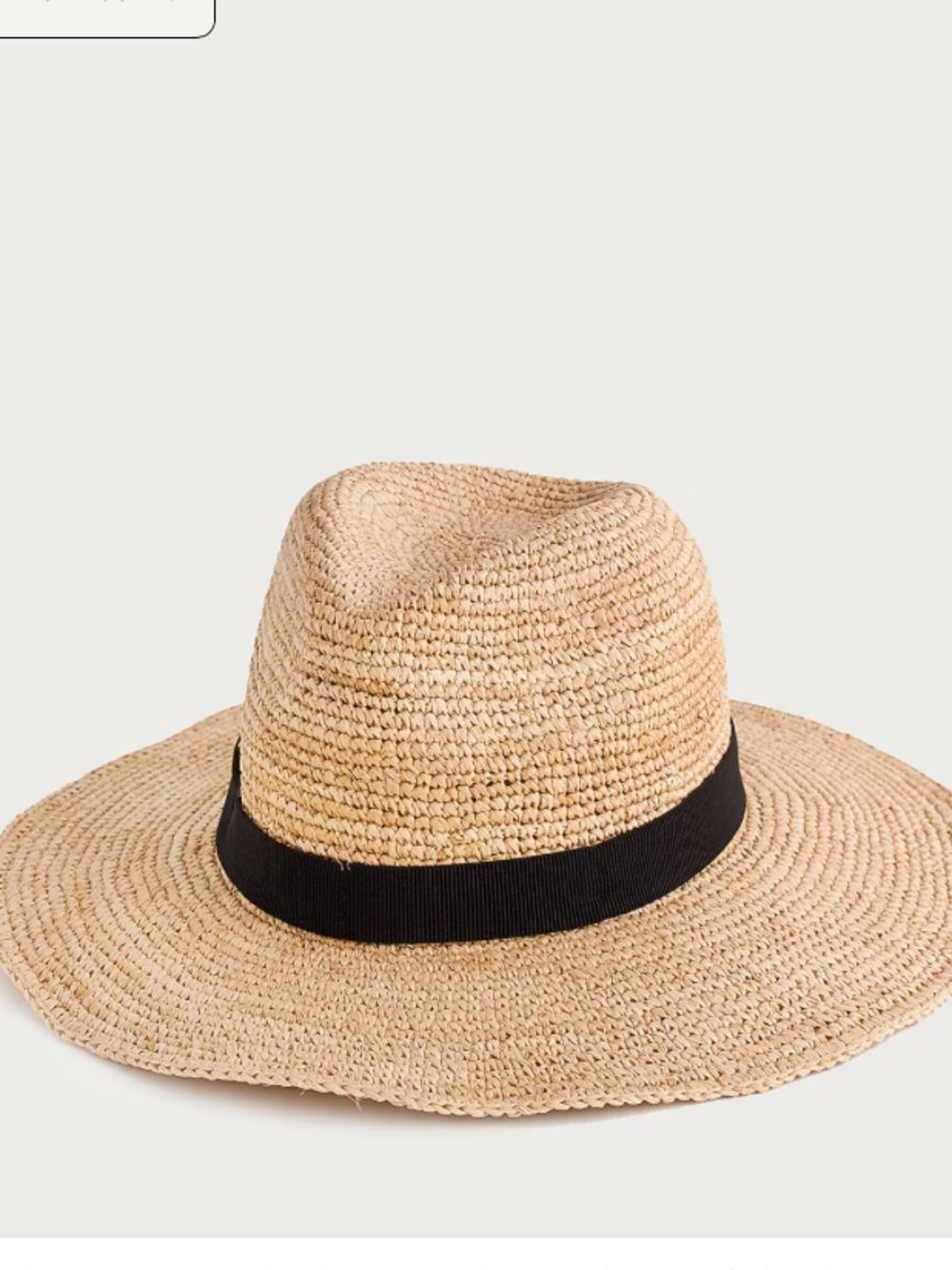 😍J. CREW Wide-brim packable straw hat S/M